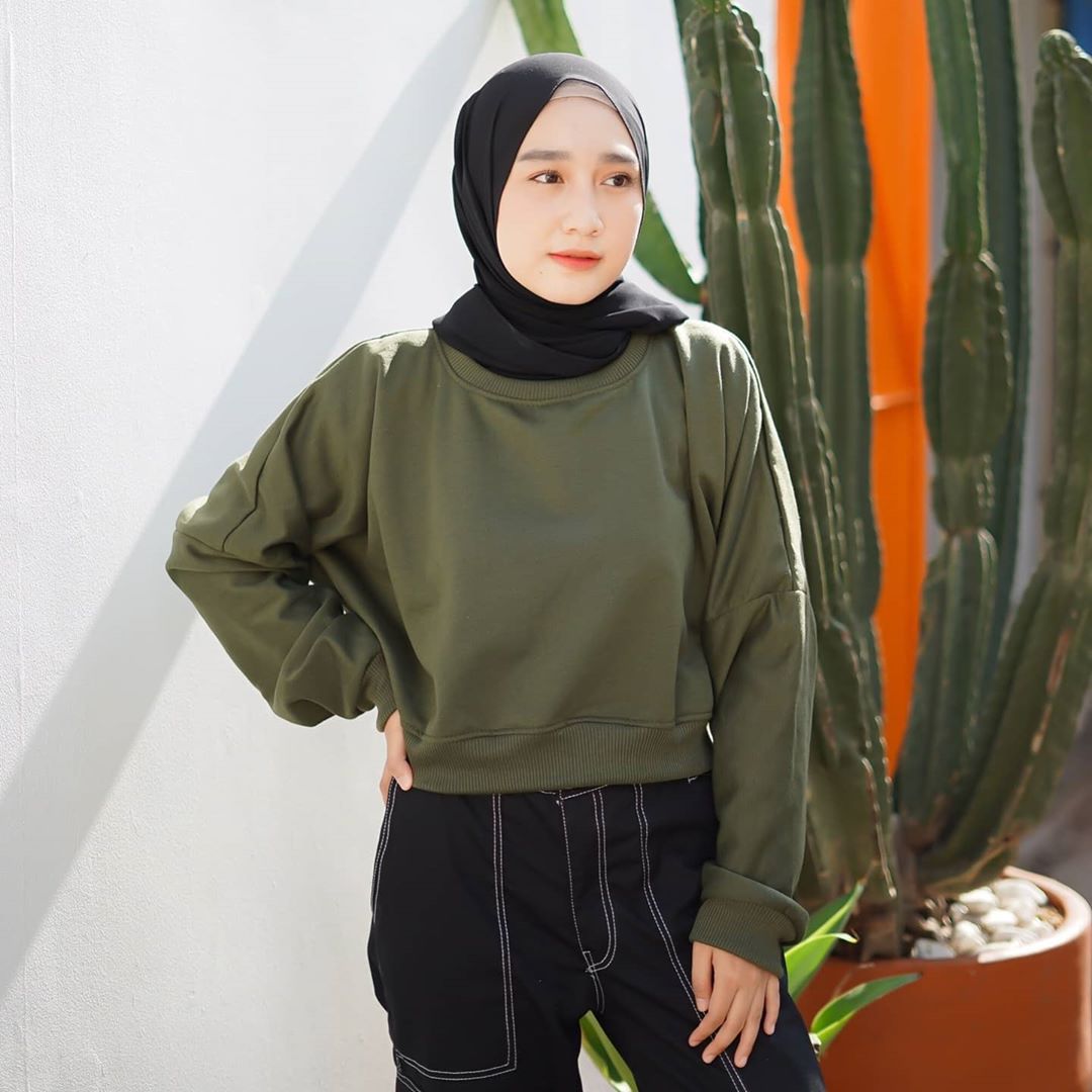 baju crop sweater