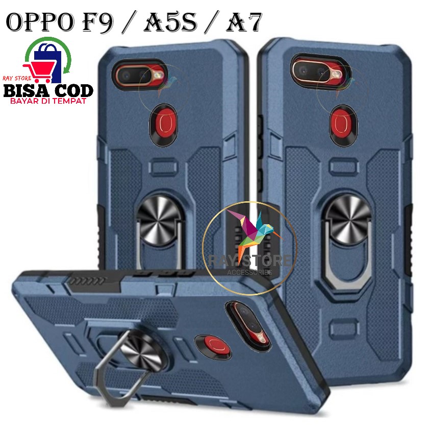 OPPO F9 OPPO A5S OPPO A7 CASE ROBOT HIT EYE RING CASING HP ROBOT