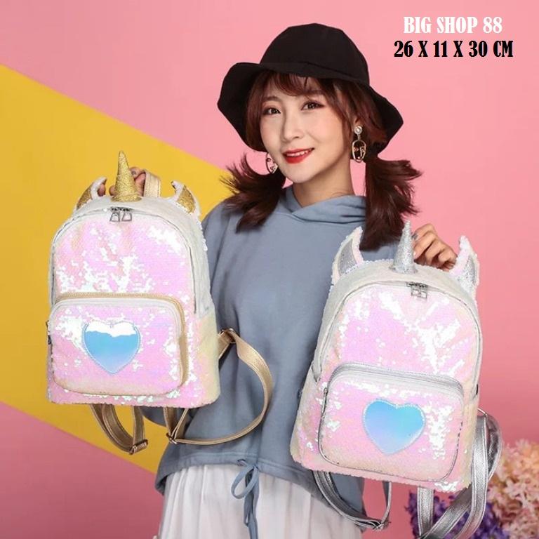 Ransel Pink Flip Sequin Backpack Jual Tas Ransel Sequin Transparan