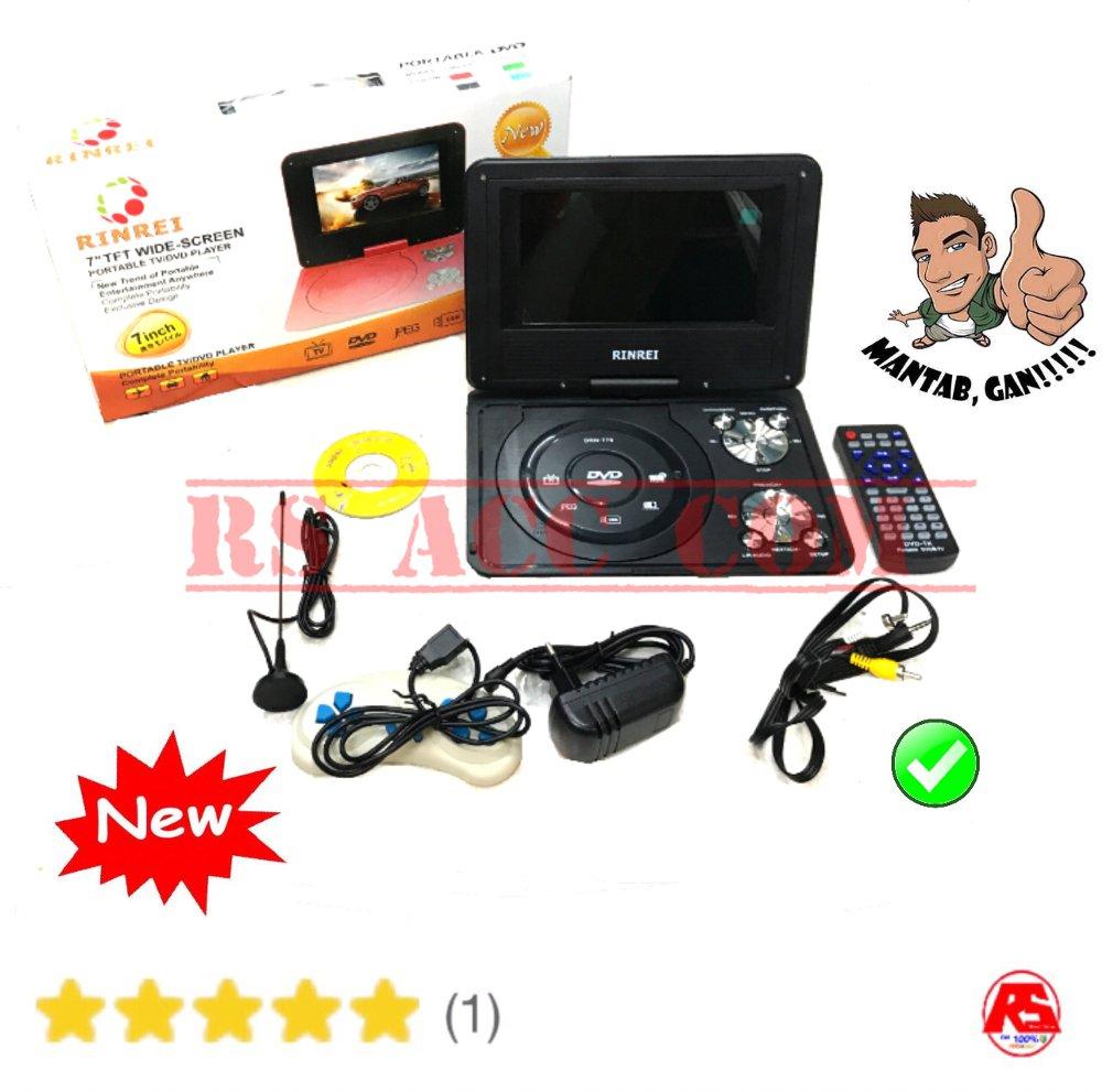 dvd portable 7inch rinrei buat semua bajakan acc lengkap