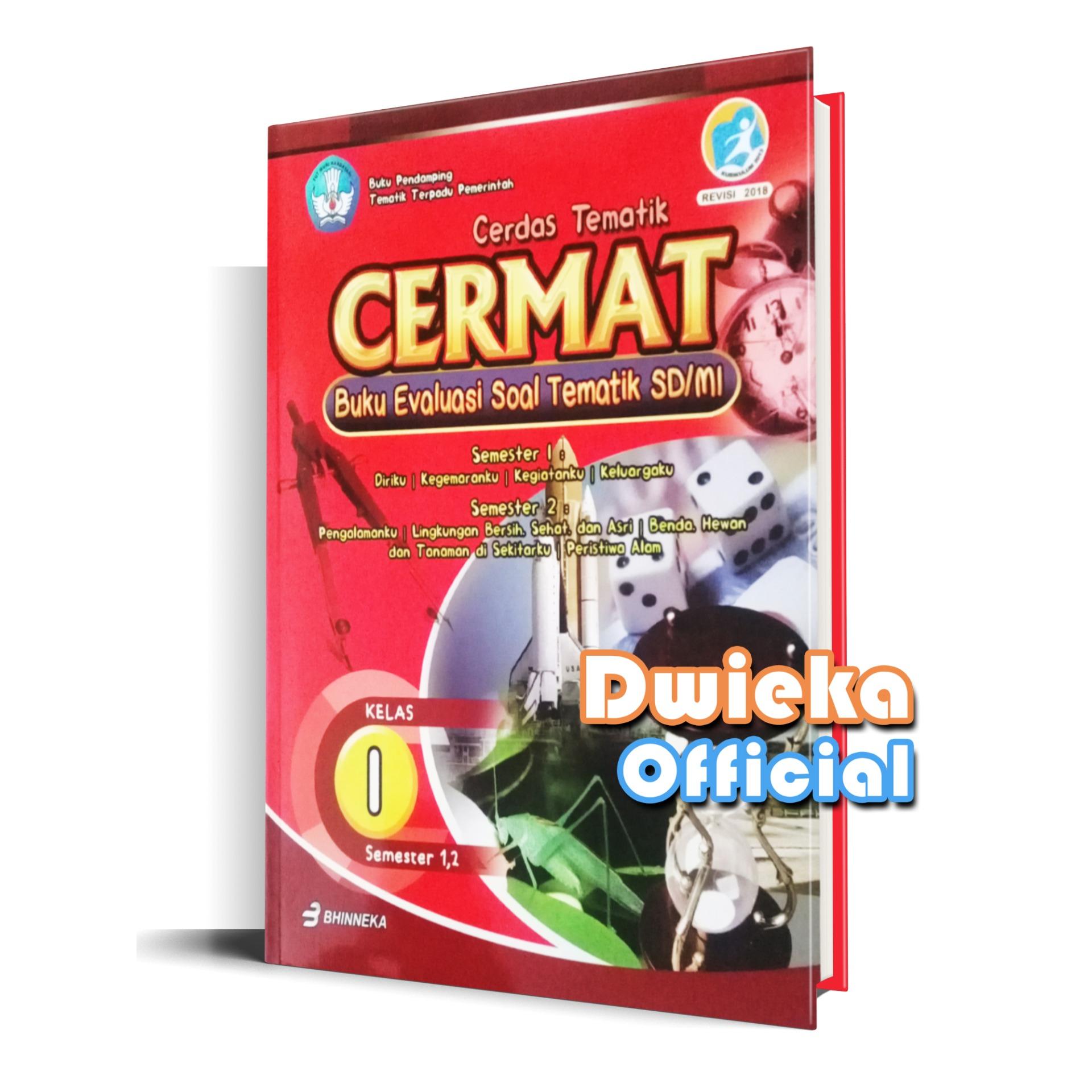 Buku Evaluasi soal Tematik Cerdas tematik "CERMAT" Kelas 1 Kurikulum 2013 Edisi Revisi 2018