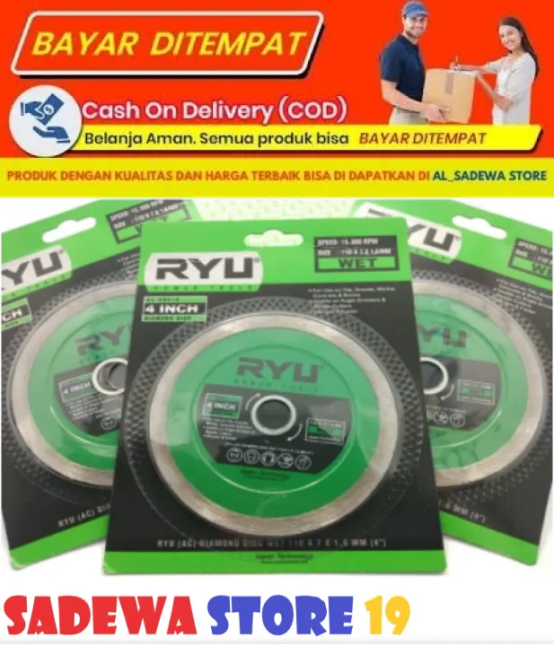Ryu Mata Gerinda Pisau Potong Keramik Granit Basah 4 Inch Lazada Indonesia