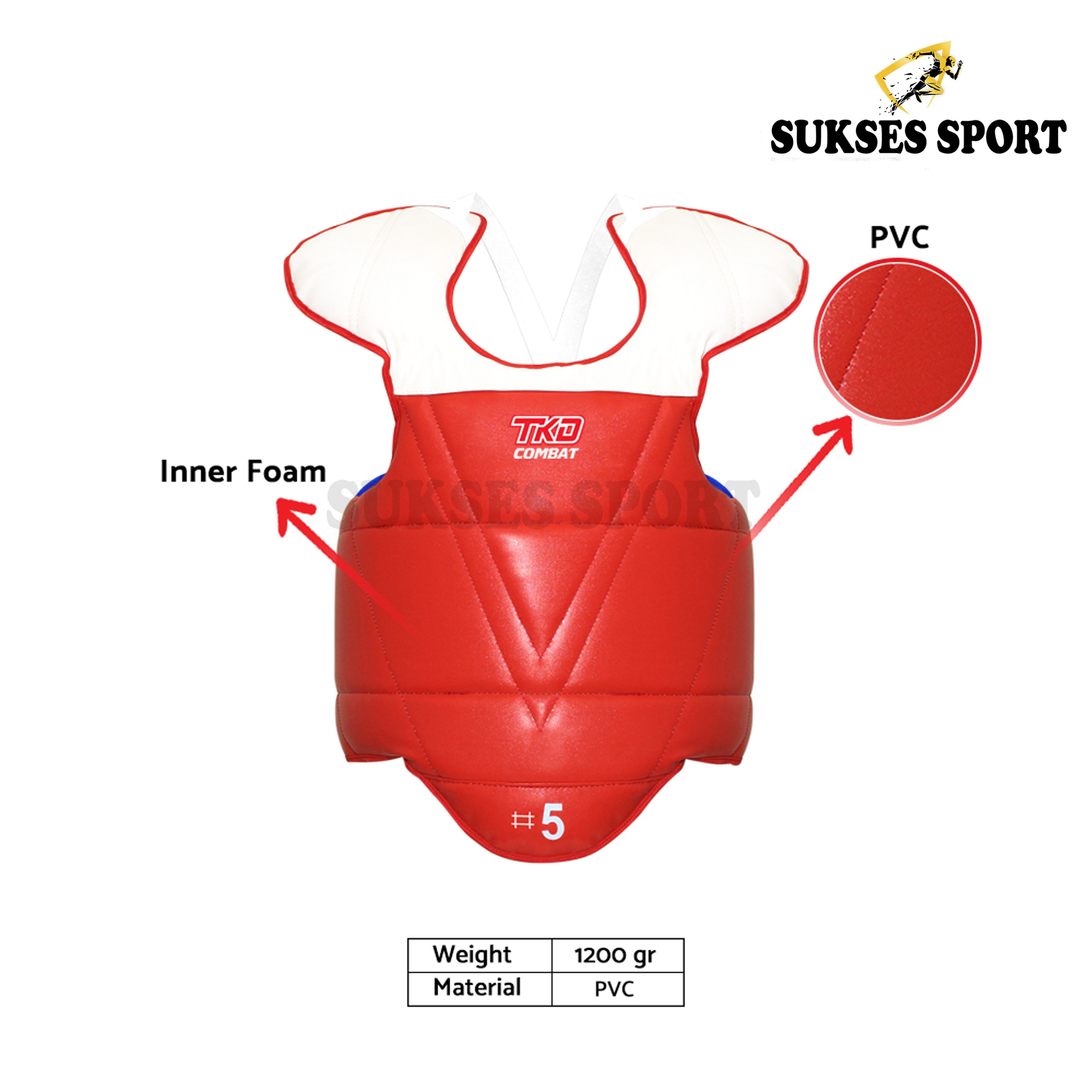 Body Protector Taekwondo TKD PVC 2 Side Okami Tebal Original Lazada