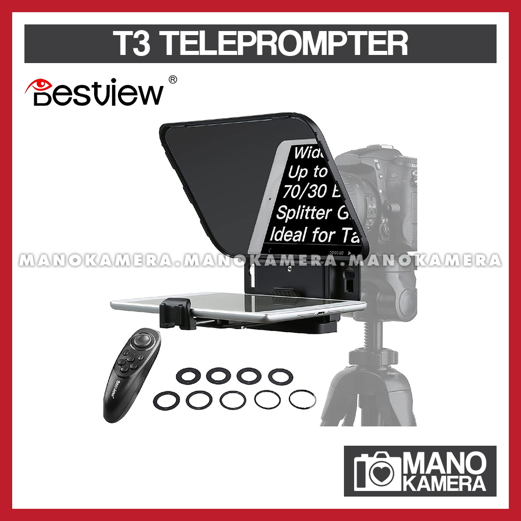 Desview T3 Broadcast Teleprompter Interview Camera Smartphone Remote