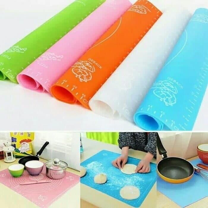 BISA COD ALAS ADONAN KUE SILIKON SILMAT SILICONE BAKING MAT