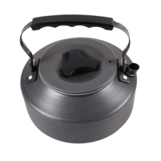 1.1 Liter Kelangsungan Hidup Berkemah Di Luar Ruangan Teko Warna Kopi Ketel Air Teko Aluminium-Internasional