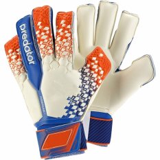 1 Pair Ukuran 9 untuk Baru Bagian Atas Seluruh Lateks Kiper Sarung Tangan Sarung Tangan Sepak Bola Soccer Sarung Tangan dengan Jari Perlindungan-Intl