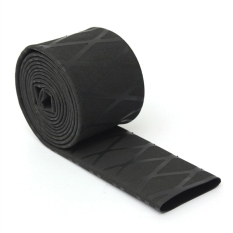 100 CM X 3,3 Cm Antislip Penyusutan Panas Bungkus Tabung Joran Pegangan Raket Pegangan Isolasi Tahan Air (hitam) -Internasional