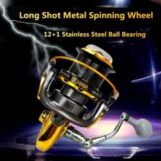 10000 Series 12 + 1 BB 4.6: 1 Logam Spul JIGGING Trolling Casting Tembakan Panjang Air Laut Berselancar Berputar Laut Besar Reel Pancing