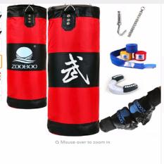 100 Cm Pelatihan Kebugaran MMA Tinju Meninju Tas Sport Segera Membangun Blokade Kantung Muay Thai Latihan Set Tinju Sarung Tangan & Wrap & Gigi Guard & Hook