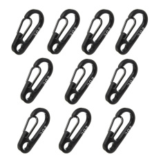10 Buah Panas Penjualan Alat EDC Mini Klip Pegas Pengunci Carabiner Gigi Patah Kait Hidup Luar Ruangan Saku Lintas Keychain Alat Panjat Tebing