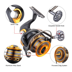 13 + 1BB Bantalan Bola Profesional Reel Pancing Jarak Jauh Surfcasting Reel Kiri/Kanan Convertible Gagang Lipat Rol Gulung Memancing 6000 -Intl