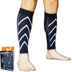 1Pair Calf Support Compression Leg Sleeve Sports Socks Shin Splint Outdoor Wrap - intl