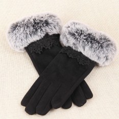 1Pair Winter Warm Touch Screen Riding Drove Gloves for Women - intl