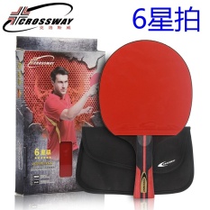 1 PC Crossway Merek Kualitas Tinggi Enam Bintang Pemukul Tenis Meja Profesional Sisi Penhold Raket Pingpong-Penhold-Intl