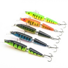 Rp 33.000 1pcs 2 Jointed Segments High Simulated Fishing Lure 10.5cm 9.6g Artificial Minnow