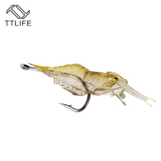 1 Pcs Fishing Lures dengan Hook Buatan Udang Udang Udang Udang Umpan Ringan Carp Fishing Lure-Intl
