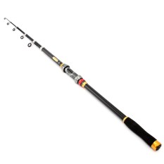 2.4 M Tiang Teleskopik Saltwater Casting Pancing Laut Baja Karbon