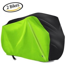 2 Cover Sepeda untuk Outdoor Waterproof Bicycle, 420D Oxford Heavy Duty Bahan Ripstop dengan Lubang Kunci, Anti Debu Hujan UV Perlindungan untuk Sepeda Gunung/Sepeda Jalan dengan Tas Penyimpanan Simpul, XL-Intl