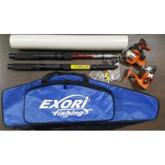 2 Full Set Alat Pancing Joran 180 Tas Reel: Harga Promo