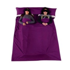 2 Orang Sewa Kantung Tidur Merupakan Model Sepatu Yang Lapang, Tidur Perjalanan Dua Lembar Karung, Persegi Panjang, For Bepergian, Hostel Pemuda, Piknik 210 Cm X 160 Cm, Ungu