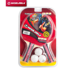 2 Buah Tenis Meja Raket 3 Bintang Tenis Meja Karet Tenis Meja Raket + 3 Tenis Meja Bola-Internasional
