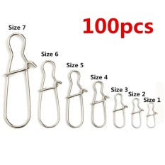 200 Pcs Bagus Fastlock Jepret Memancing Tong Putar Kancing Kait Keselamatan Ukuran 1-Internasional