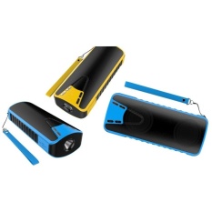 2017 Pada Akhir Daftar Pribadi Mode Bluetooth Speaker dengan Mobile Power Senter Fungsi Bluetooth Subwoofer (biru) -Intl