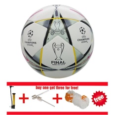2017 Champions League Ukuran Resmi 5 Sepak Bola Ball Bahan PU Pertandingan Profesional Pelatihan Soccer Ball Gratis Jarum Gas Gratis dan Bersih Tas Tick-Internasional