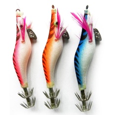 2017 Laris Baru Warna Acak 1 Pcs Umpan Udang Kail Pancing Pengait Katrol untuk Squid Mengatasi Umpan Berenang 8 Cm 7.2G 3 Warna -Intl