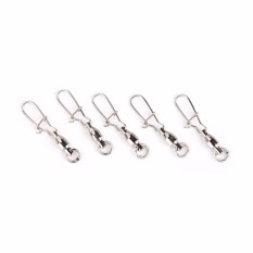 20 Pcs Pancing Bola Bantalan Pancing Swivels dengan Pesisir Tempatkan Trolling Rigging Ukuran: 1 #-Internasional