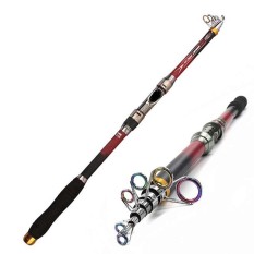 2.7m Carbon Fiber Telescopic Fishing Rod Sea Fishing Pole Tackle