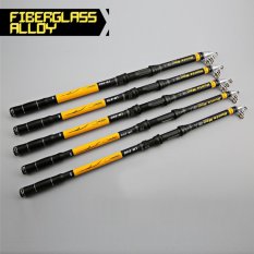 2.7 M Fiberglass Portable Ultralight Perjalanan Teleskopik Joran Laut Berputar Tiang-Internasional