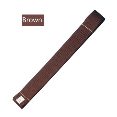2.8 M Judo Taekwondo Karate Tai Chi Pita Warna-warni Belt Fashion Aksesori Solid Rank Karate Seni Bela Diri dan Sabuk Taekwondo (2.8 M/coklat) -Intl