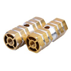 2 Pcs BMX Mountain MTB Sepeda Sepeda Alloy Pedal Poros Kaki Jalu Sepeda Emas