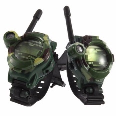 2 Pcs Mainan Anak-anak Walkie Outdoor Olahraga Bera Anak Watches Interphone CamouflageTalkie Olahraga Watches Ponsel-Intl