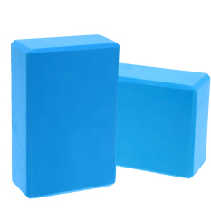 2 Pcs EVA Yoga Blok Bata Busa Foam Practice Kebugaran Sport Alat (Biru)-Intl