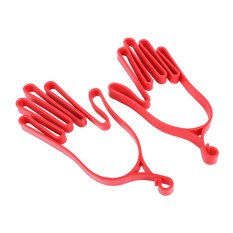 2 Pcs Merah Plastik Tahan Lama Sarung Tangan Golf untuk Olahraga Outdoor-Intl