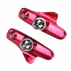 2 X Sepeda Road Bike Sepeda Lipat V Dudukan Bantalan Rem Blok (merah)-International