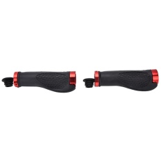 2X Karet Gunung BMX Sepeda MTB Kunci Bersepeda-Di Stang Grip Merah 13*3.5 Cm-Intl