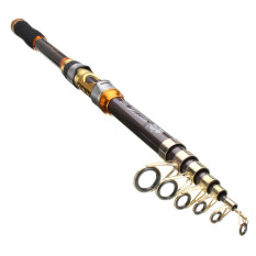 3.6 M Serat Karbon Teleskopik Pancing Air Asin Casting TravelSpinning Pole Grey-Intl