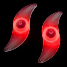 360WISH 2Pcs LED Bicycle Tyre Wheel Valve Cap Neon Light Red (EXPORT)