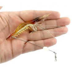 3 Buah 7,5 Cm 6,6G Cahaya Malam Lembut Umpan Udang Air Asin Air Tawar Umpan Cacing Trik Cumi-cumi