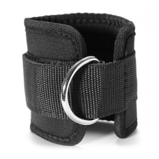 3 Pcs Twin Pergelangan Kaki Cincin D Gym Pelengkap Kabel Tali Katrol Melindungi Olahraga Kaki Hitam