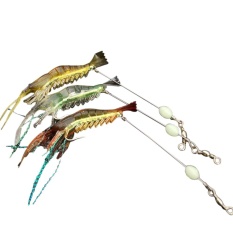 3 Pcs Umpan Lembut Udang Tiruan Umpan Kail Pancing-Internasional