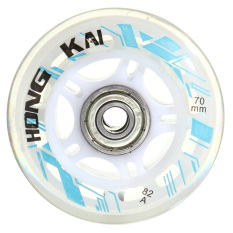 4 Pcs 70mm 82A Pengganti Bersepatu Roda Skate Sepatu Skate Putih-Internasional