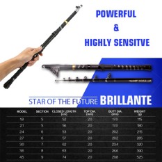 4.5 M Bobing Baru Super Keras FRP Teleskopis Kaca Serat Memancing Tongkat Berselancar Carp Laut Spinning Baitcasting Pancing Tiang alat Pancing-Internasional