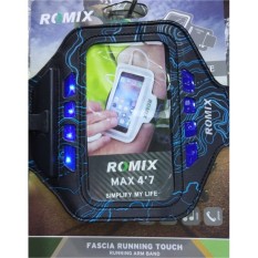 (4.7'' Blue) Romix Rh19 Brazalete Pulsera Caja Ultrafina Respirable Recargable Led Banda De 5.5/4.7 Pulgadas Teléfono Funcionando Bolsa - intl