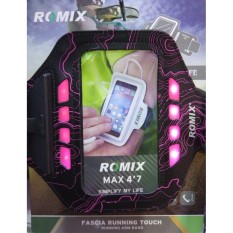 (4.7 ''Rose) Romix Rh19 Brazalete Pulsera Caja Ultrafina Respirable Recargable LED Banda De 5.5/4.7 Pulgadas Teléfono Funcionando Bolsa-Intl