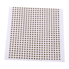 500 X Dukungan Perekat 3D Umpan Pancing Mata Alat Yang Berguna untuk Membuat Umpan (Golden, 5mm) -Intl